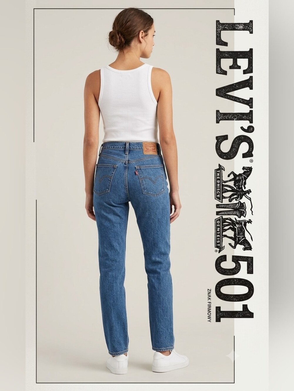 Levi's Women's Straight Leg Jeans — Medium Blue Denim